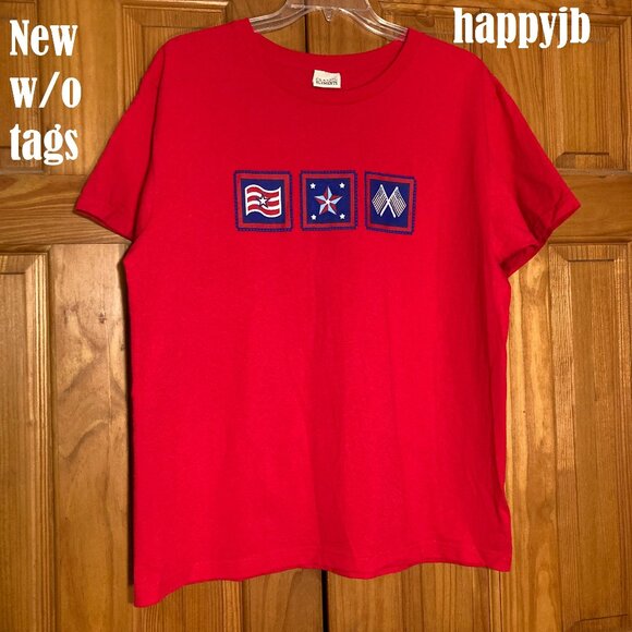 NWOT Vintage Classic Elements Patriotic T-Shirt Size XL - Picture 2 of 9